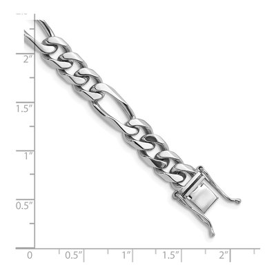 14K White Gold 7.8mm Figaro Chain – view 4