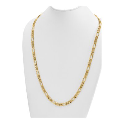 14K Yellow Gold 7.8mm Figaro Chain – view 5