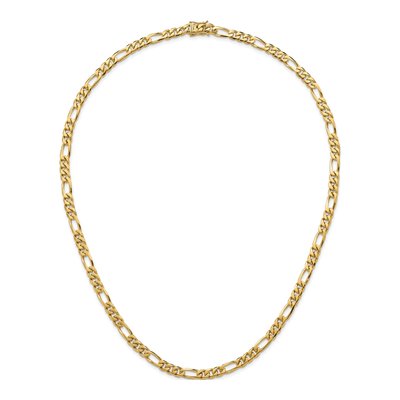 14K Yellow Gold 7.8mm Figaro Chain – view 6