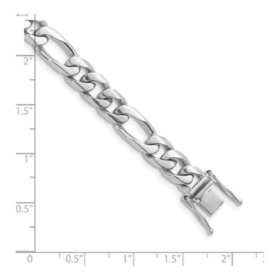 14K White Gold 8.8mm Figaro Chain – view 3