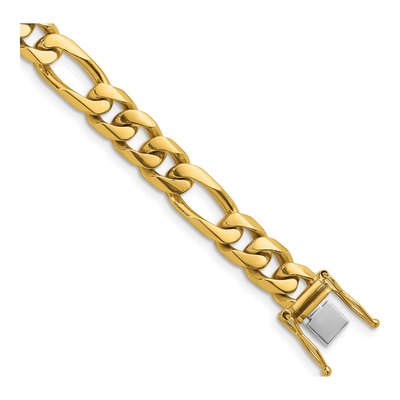 14K Yellow Gold 8.8mm Figaro Chain