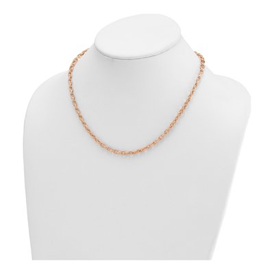 14K Rose Gold 4.7mm Cable Open Link Chain – view 4