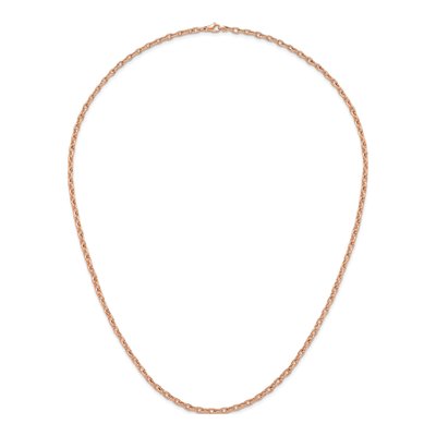14K Rose Gold 4.7mm Cable Open Link Chain – view 5