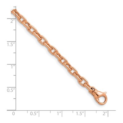 14K Rose Gold 4.7mm Cable Open Link Chain – view 6