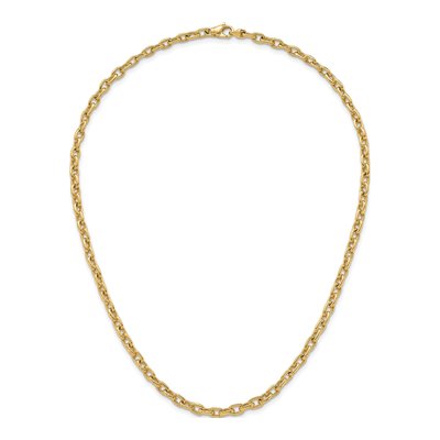 14K Yellow Gold 4.7mm Cable Open Link Chain – view 6