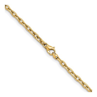 14K Yellow Gold 4.7mm Cable Open Link Chain – view 4
