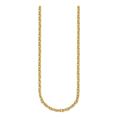 14K Yellow Gold 4.7mm Cable Open Link Chain – view 3