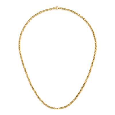 14K Yellow Gold 4.7mm Cable Open Link Chain – view 6