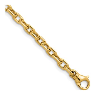 14K Yellow Gold 4.7mm Cable Open Link Chain