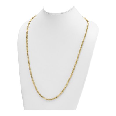 14K Yellow Gold 4.7mm Cable Open Link Chain – view 5