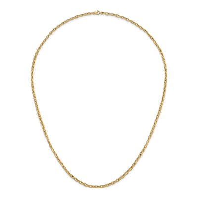 14K Yellow Gold 4.7mm Cable Open Link Chain – view 6