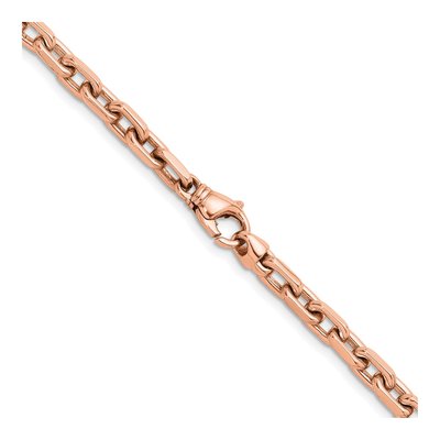14K Rose Gold 5mm Flat Cable Chain – view 3