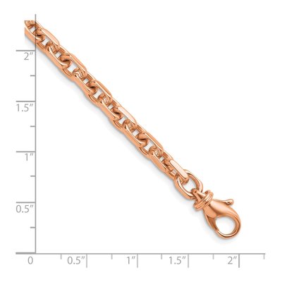 14K Rose Gold 5mm Flat Cable Chain – view 4