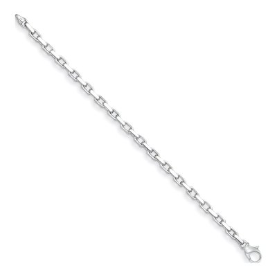 14K White Gold 5.4mm Flat Cable Chain – view 2