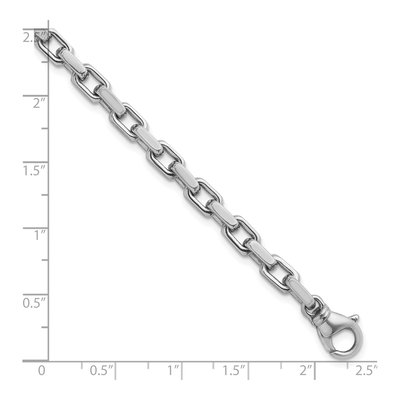 14K White Gold 5.4mm Flat Cable Chain – view 3