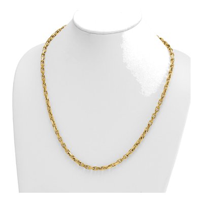 14K Yellow Gold 5.4mm Flat Cable Chain – view 5