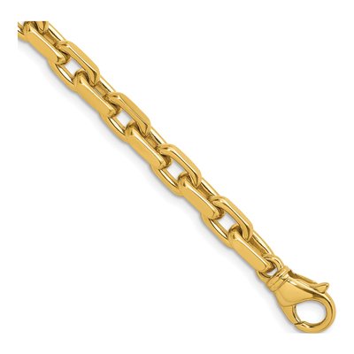14K Yellow Gold 6.2mm Flat Cable Chain