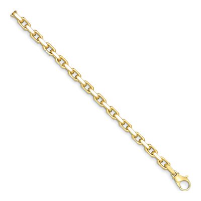 14K Rose Gold 7.7mm Flat Cable Chain – view 2