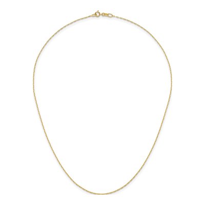 14K Yellow Gold 1mm Anchor Chain – view 6
