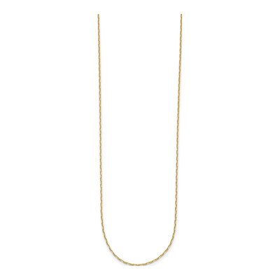 14K Yellow Gold 1mm Anchor Chain – view 3