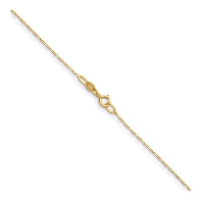 14K Yellow Gold 1mm Anchor Chain – view 4