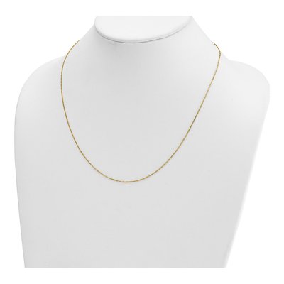 14K Yellow Gold 1mm Anchor Chain – view 5