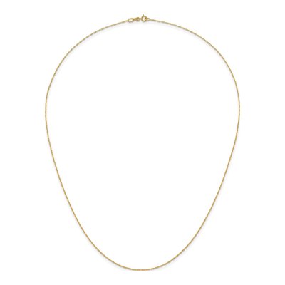 14K Yellow Gold 1mm Anchor Chain – view 6