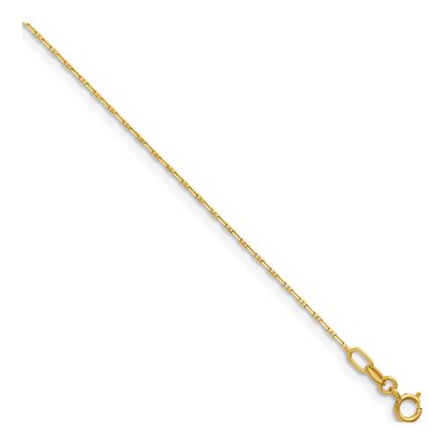14K Yellow Gold 1mm Anchor Chain