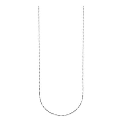 14K White Gold 1.3mm Anchor Chain – view 3