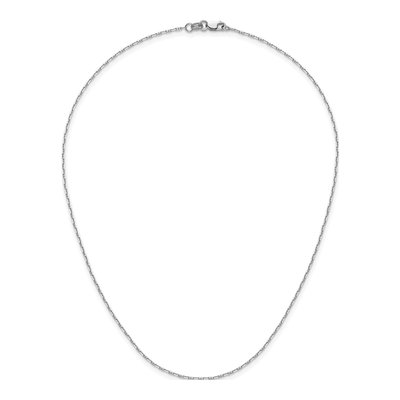 14K White Gold 1.3mm Anchor Chain – view 6