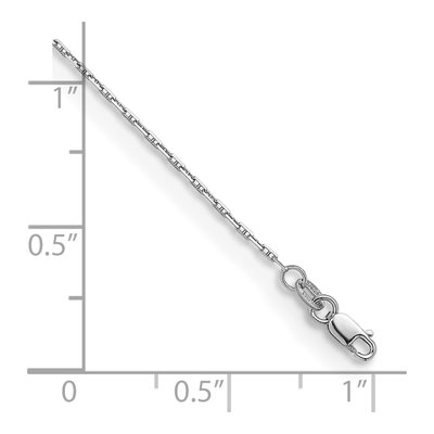14K White Gold 1.3mm Anchor Chain – view 7