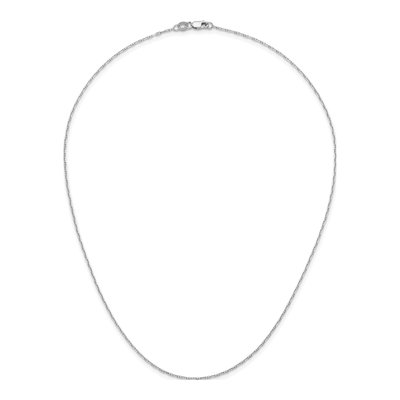 14K White Gold 1.3mm Anchor Chain – view 6