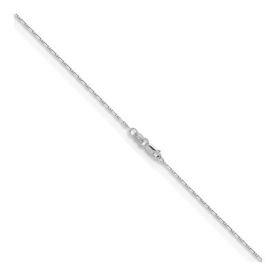 14K White Gold 1.3mm Anchor Chain – view 4