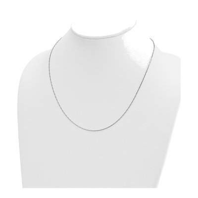 14K White Gold 1.3mm Anchor Chain – view 5