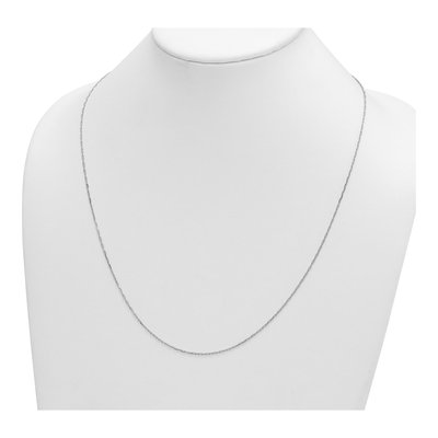 14K White Gold 1.3mm Anchor Chain – view 5