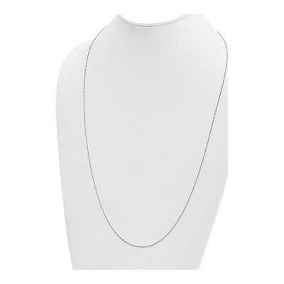 14K White Gold 1.3mm Anchor Chain – view 5