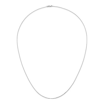 14K White Gold 1.3mm Anchor Chain – view 6