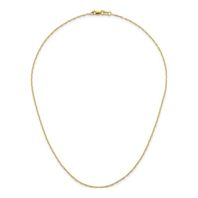 14K Yellow Gold 1.3mm Anchor Chain – view 6