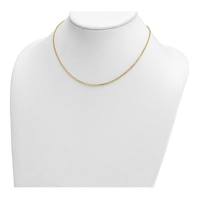 14K Yellow Gold 1.7mm Anchor Chain – view 5