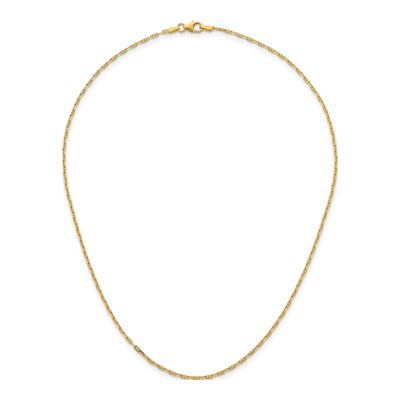 14K Yellow Gold 1.7mm Anchor Chain – view 6
