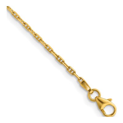 14K Yellow Gold 1.7mm Anchor Chain