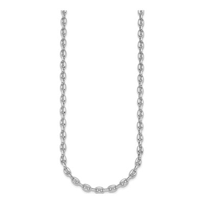 14K White Gold 5mm Anchor Chain – view 2