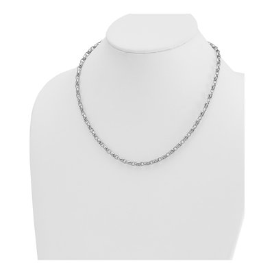 14K White Gold 5mm Anchor Chain – view 3
