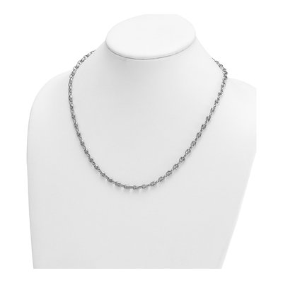 14K White Gold 5mm Anchor Chain – view 3