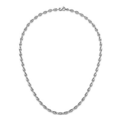 14K White Gold 5mm Anchor Chain – view 5
