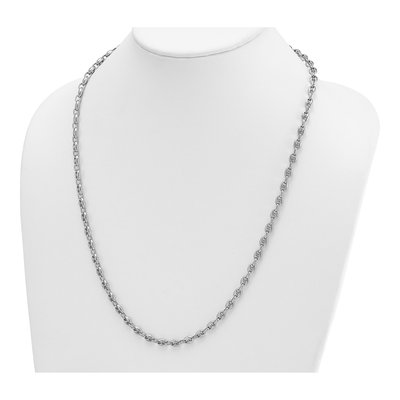14K White Gold 5mm Anchor Chain – view 4