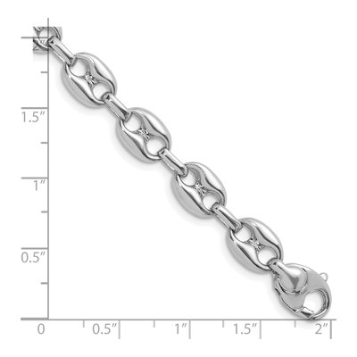 14K White Gold 8.1mm Anchor Chain – view 3