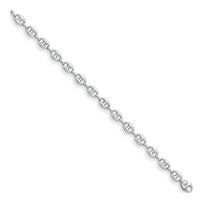 14K White Gold 8.1mm Anchor Chain – view 2