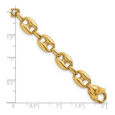 14K Yellow Gold 8.1mm Anchor Chain – view 3