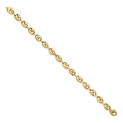 14K Yellow Gold 8.1mm Anchor Chain Bracelet – view 3